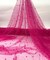 Fuchsia Pearl Tulle Fabric by the Yard, 60" Wide Soft Pearl Scattered Mesh